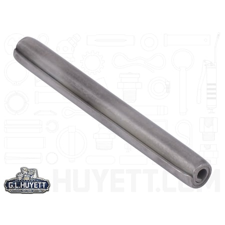 Spirol Coiled Spring Pin, 1/4 in Outside Dia, 2-1/4 in L, Stainless Steel, 1 PK SPCSP-250-2250H